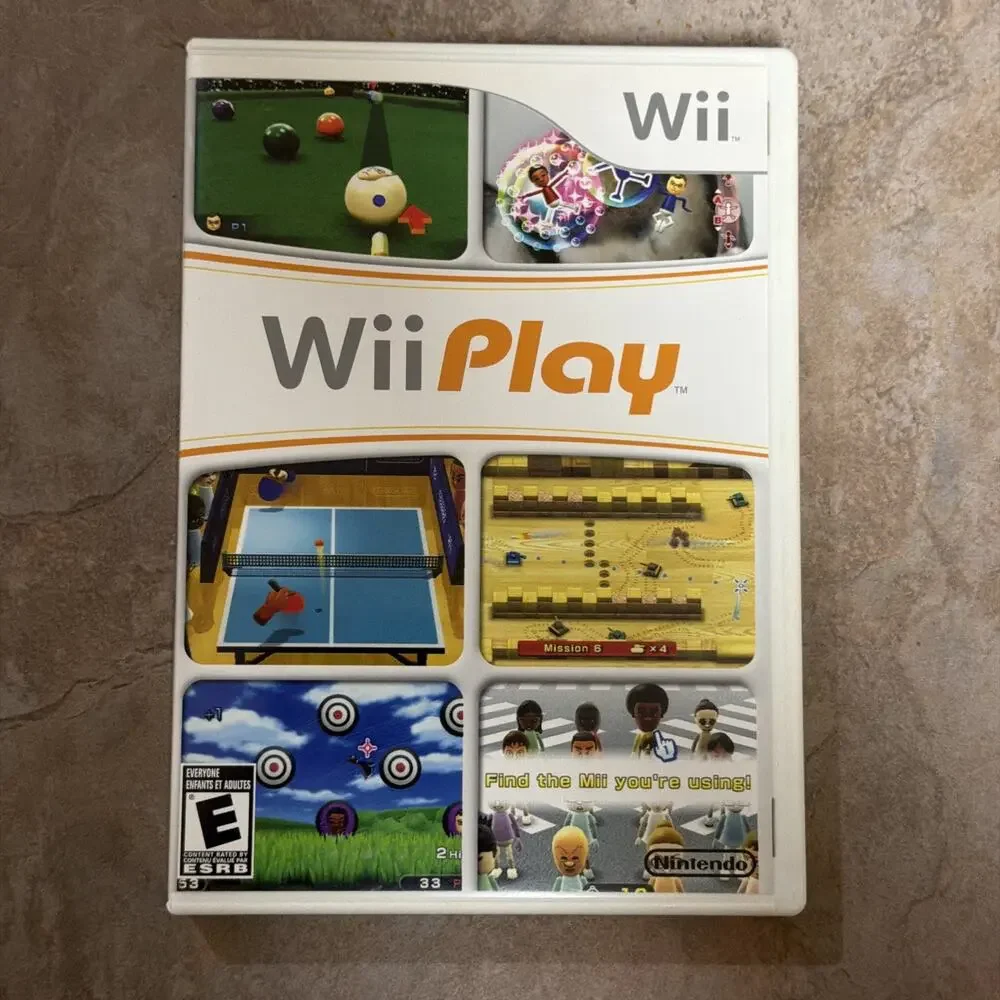 Wii Play Game Complete CIB (Nintendo Wii, 2006) Complete with Manual Tested